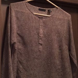 APOSTROPHE long sleeved sheer top
